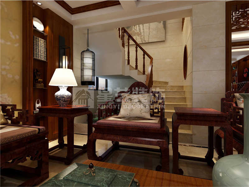 嘉華城160平樓梯間裝修效果圖