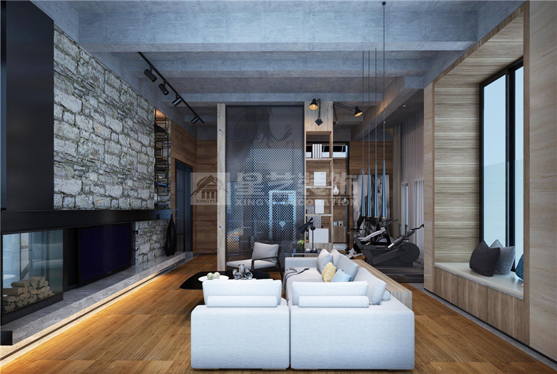 榮和大地600平現(xiàn)代風(fēng)格健身房裝修效果圖