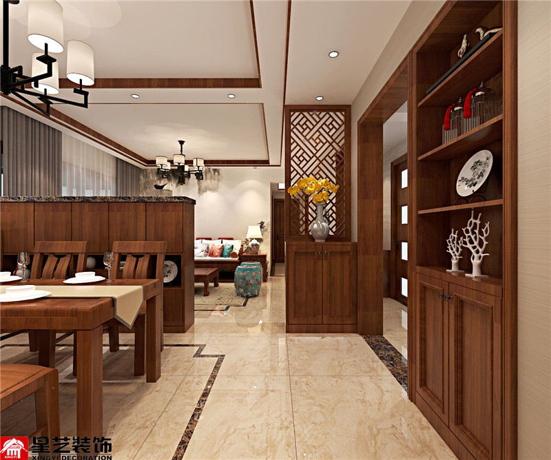 中海國際社區(qū)132平入戶玄關裝修效果圖