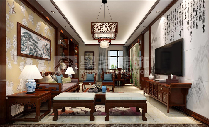 南寧星藝裝飾公司的中式風格作品 南寧星藝裝飾公司的中式風格作品