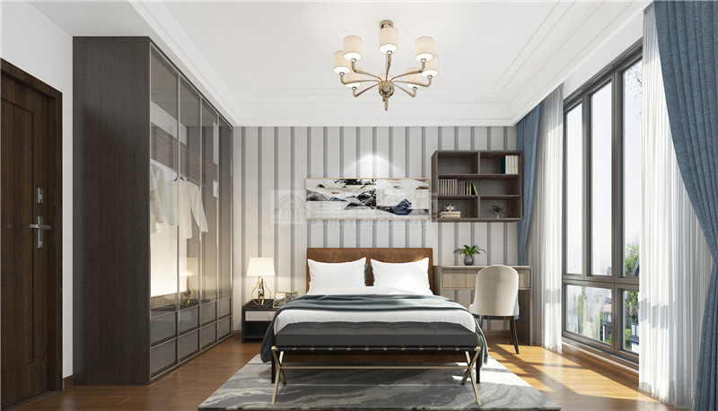江灣山語(yǔ)城170平臥室裝修效果圖