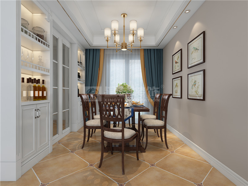 華潤二十四城120平餐廳裝修效果圖