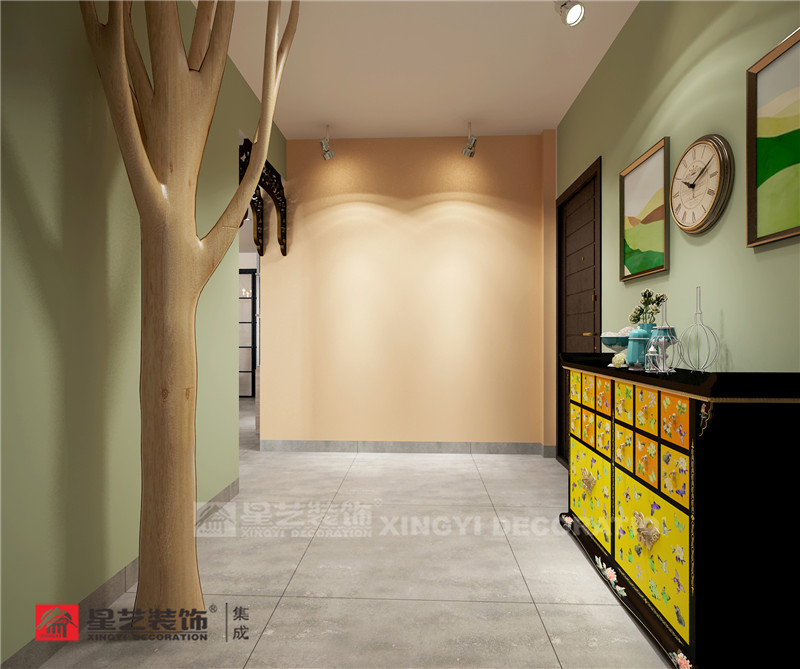 聯(lián)發(fā)尚筑140平入戶裝修效果圖