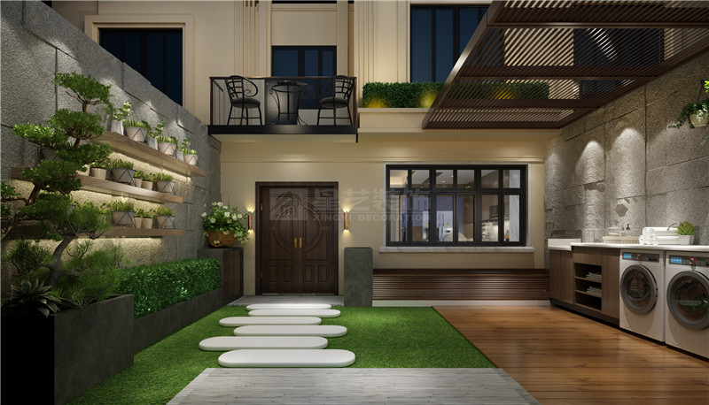 江灣山語城260平洗衣房裝修效果圖