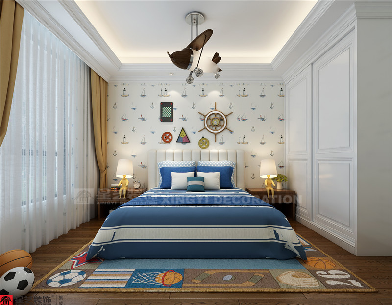 美泉1612 148平兒童房裝修效果圖