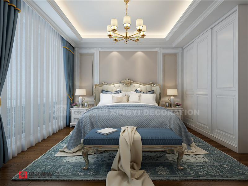 華發(fā)國(guó)賓壹號(hào)124平臥室裝修效果圖