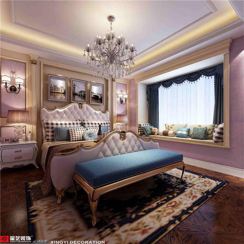 山漸青竹林溪 135平臥室裝修效果圖