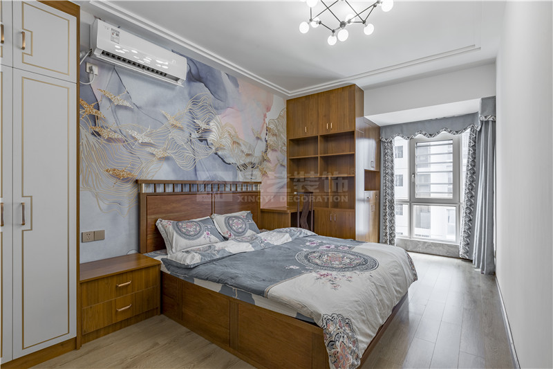 榮和中央公園160平臥室裝修實景圖