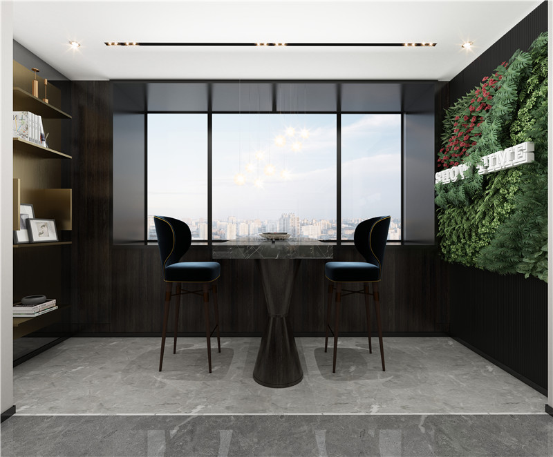 萬達(dá)公館 300平陽臺(tái)裝修效果圖