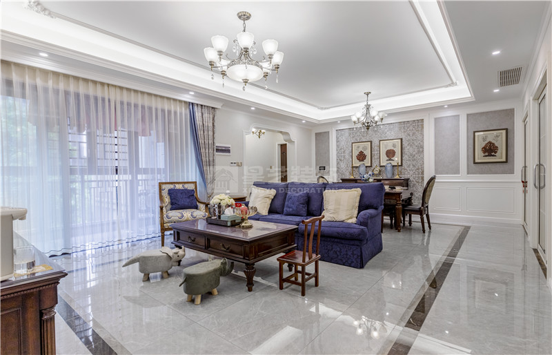 美泉1612 140平客廳裝修效果圖