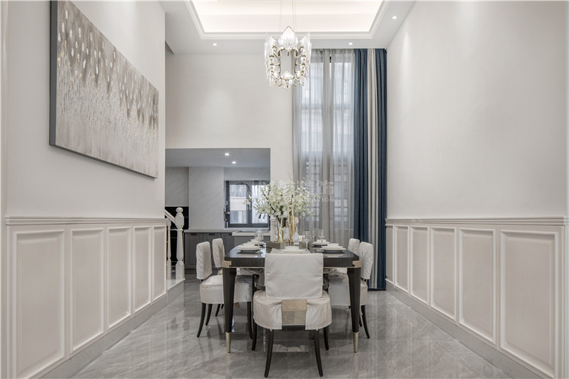 云景山語城186平復(fù)式餐廳裝修實景圖