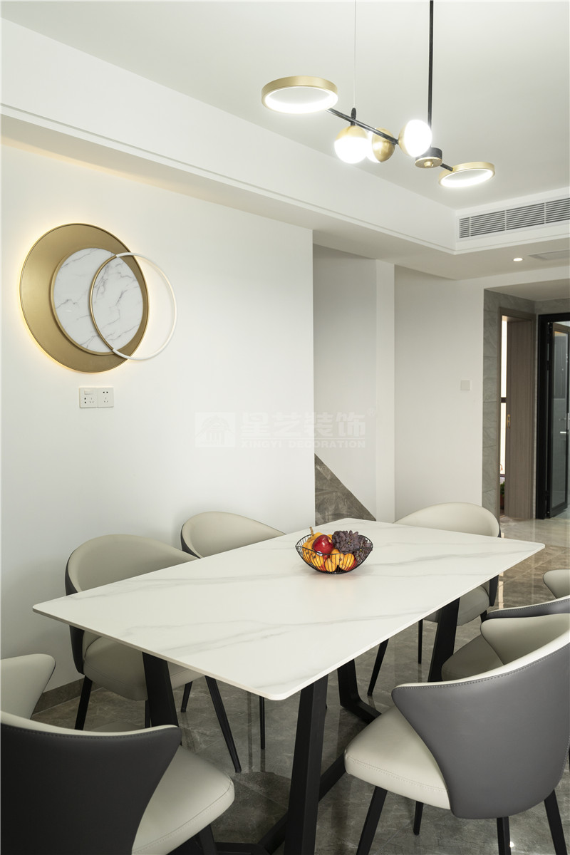 江灣山語城140平餐廳裝修實(shí)景圖