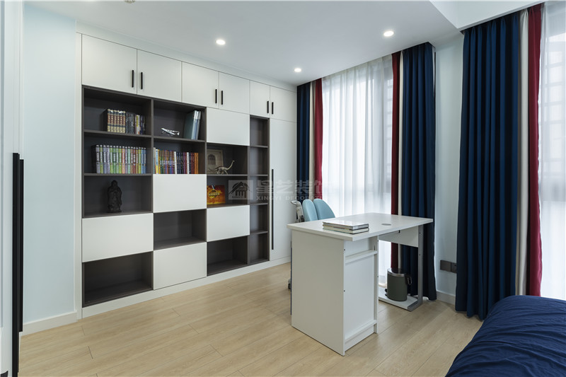 臻澤苑230平書房裝修實景圖