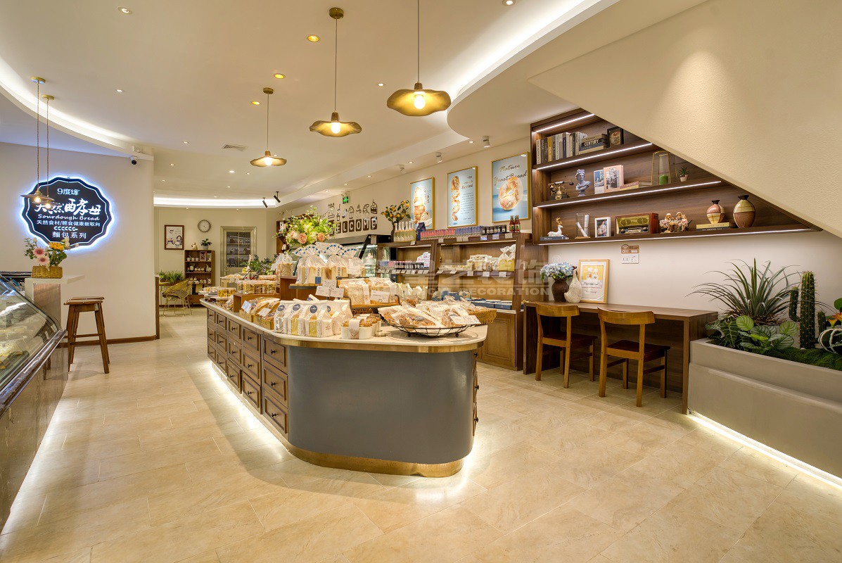 9度緣蛋糕店120平裝修詫寂風(fēng)