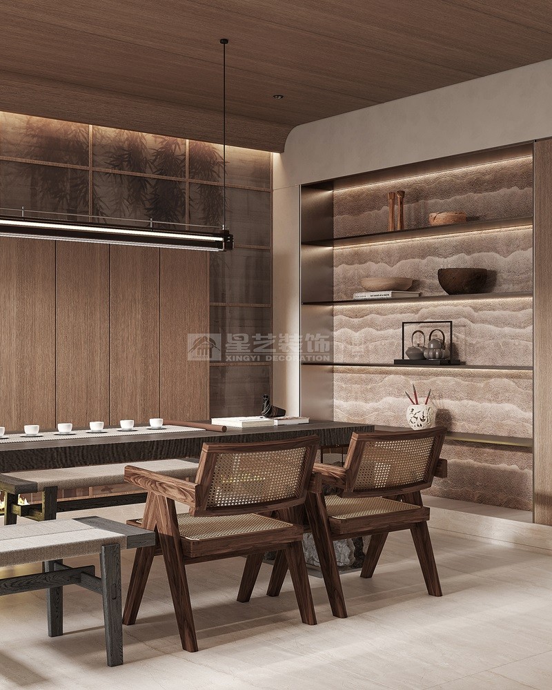 金源墅400平現代風格茶室裝修效果圖