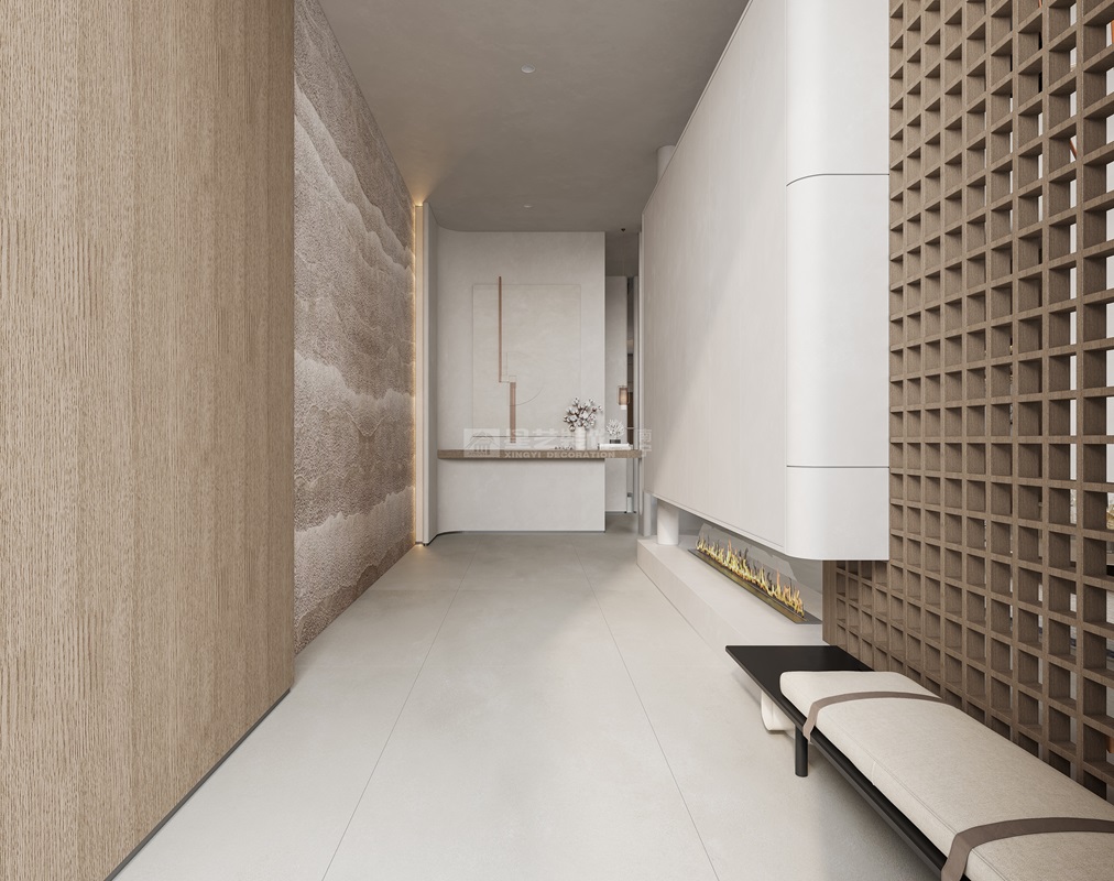 保利冠江墅500平現(xiàn)代風格玄關(guān)裝修效果圖