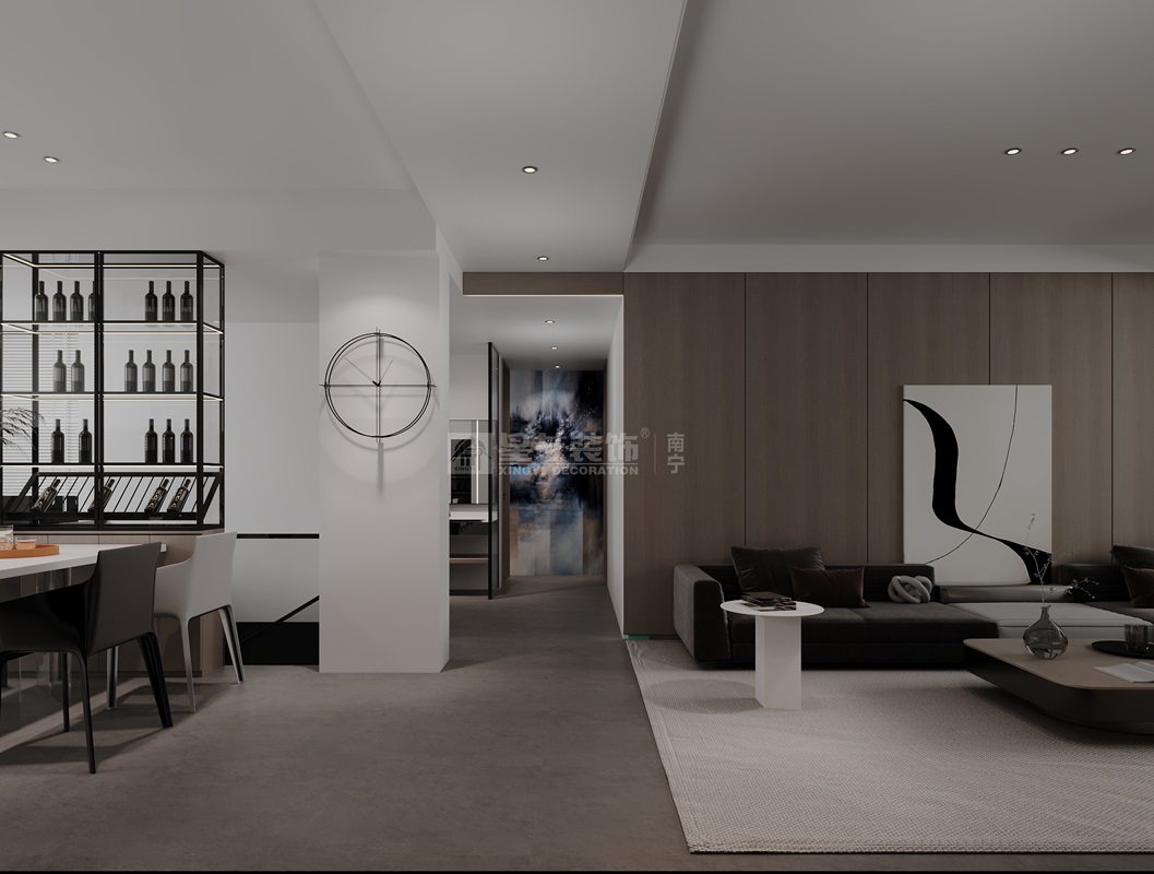 瀾山府450平別墅裝修現(xiàn)代風(fēng)格客廳裝修效果圖