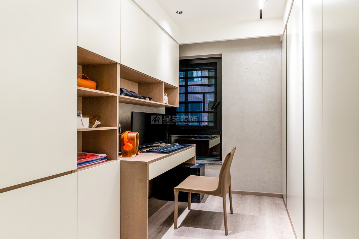 江山御景140平意式極簡(jiǎn)書房裝修實(shí)景