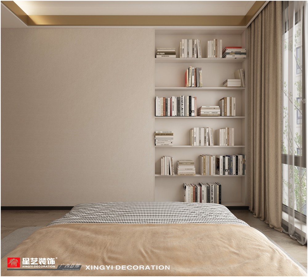 建發(fā)央璽120平現(xiàn)代簡約兒童房裝修效果