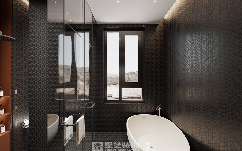 嘉和城800平空中墅現(xiàn)代簡(jiǎn)約衛(wèi)生間裝修效果