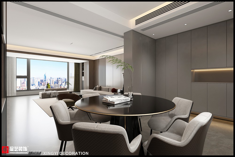 中房翡翠灣184平現代餐廳裝修效果