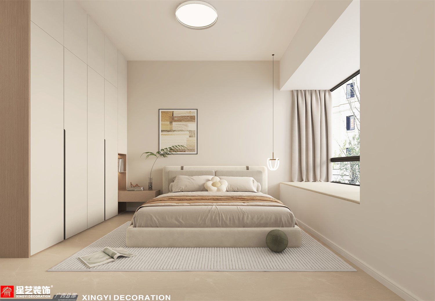 銀光御品126平現(xiàn)代簡(jiǎn)約臥室裝修效果圖