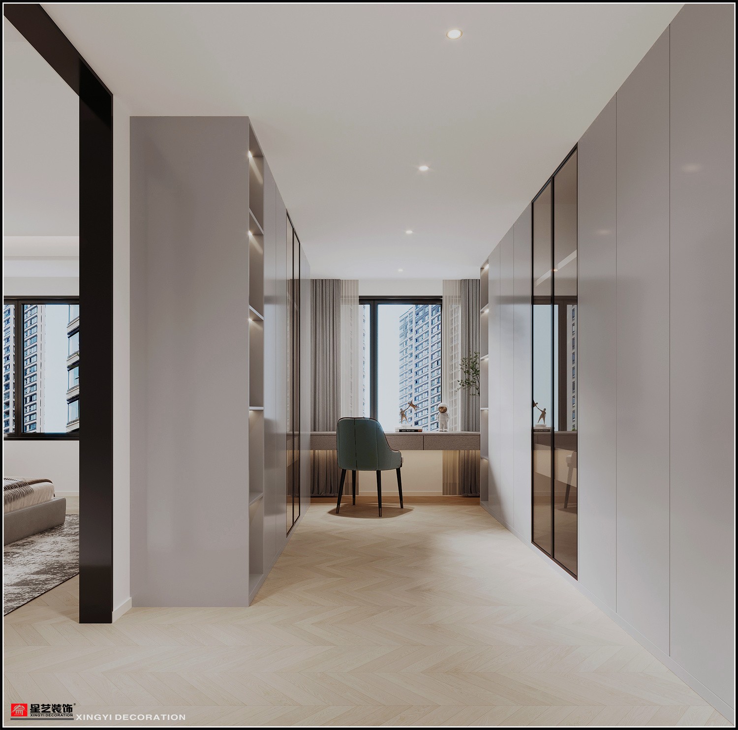 榮和公園大道142平現(xiàn)代簡(jiǎn)約衛(wèi)生間裝修效果圖