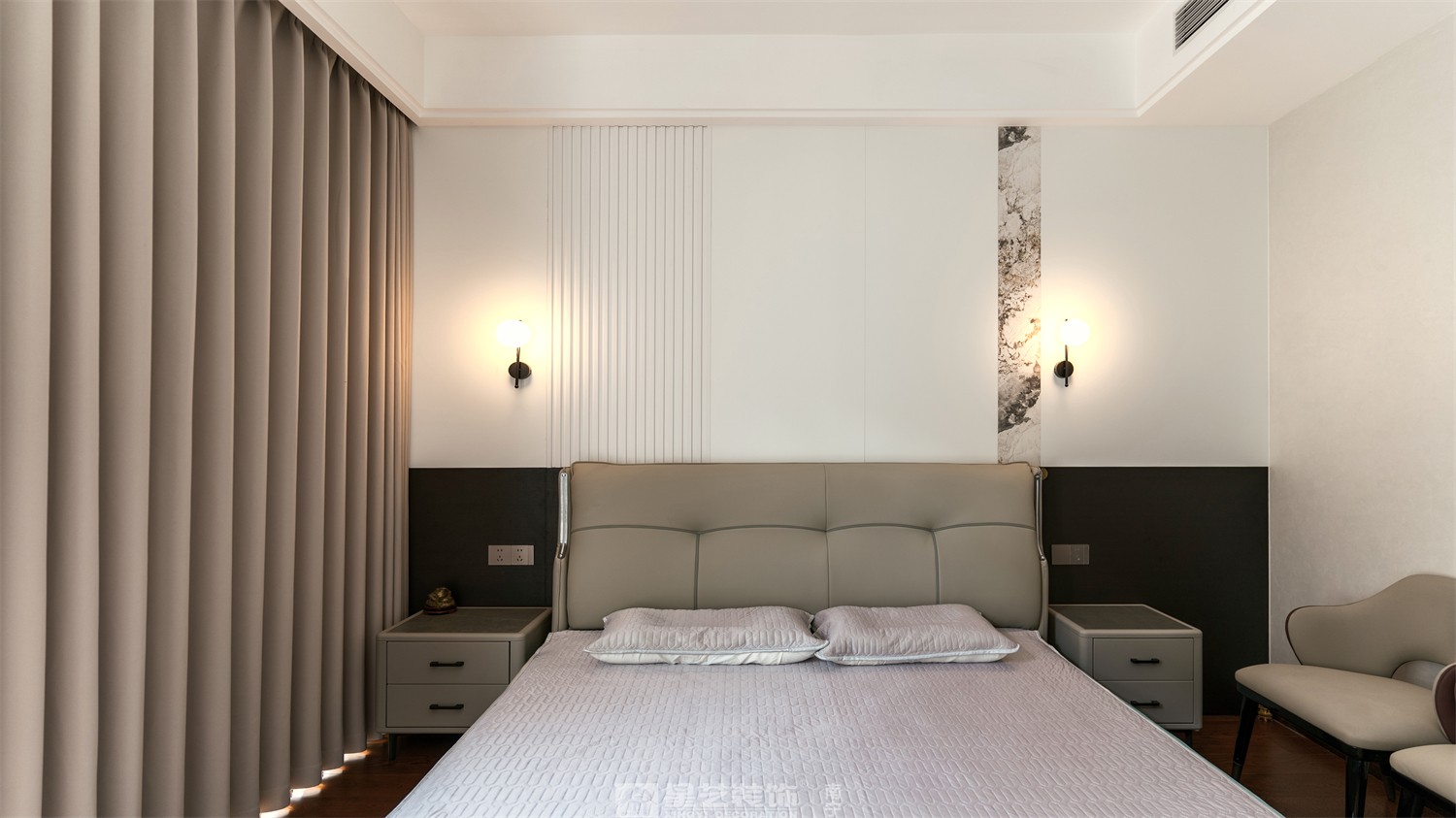 建發(fā)五象印月300平現(xiàn)代輕奢臥室裝修效果圖