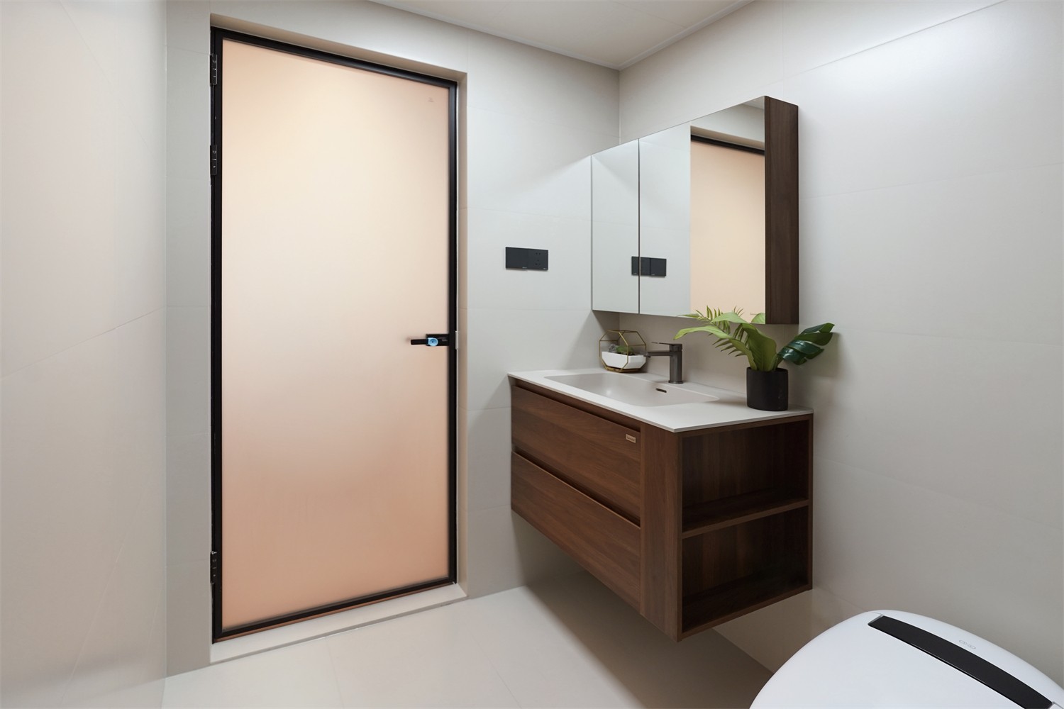 北投溪境119平中古風(fēng)衛(wèi)生間裝修完工實(shí)景圖